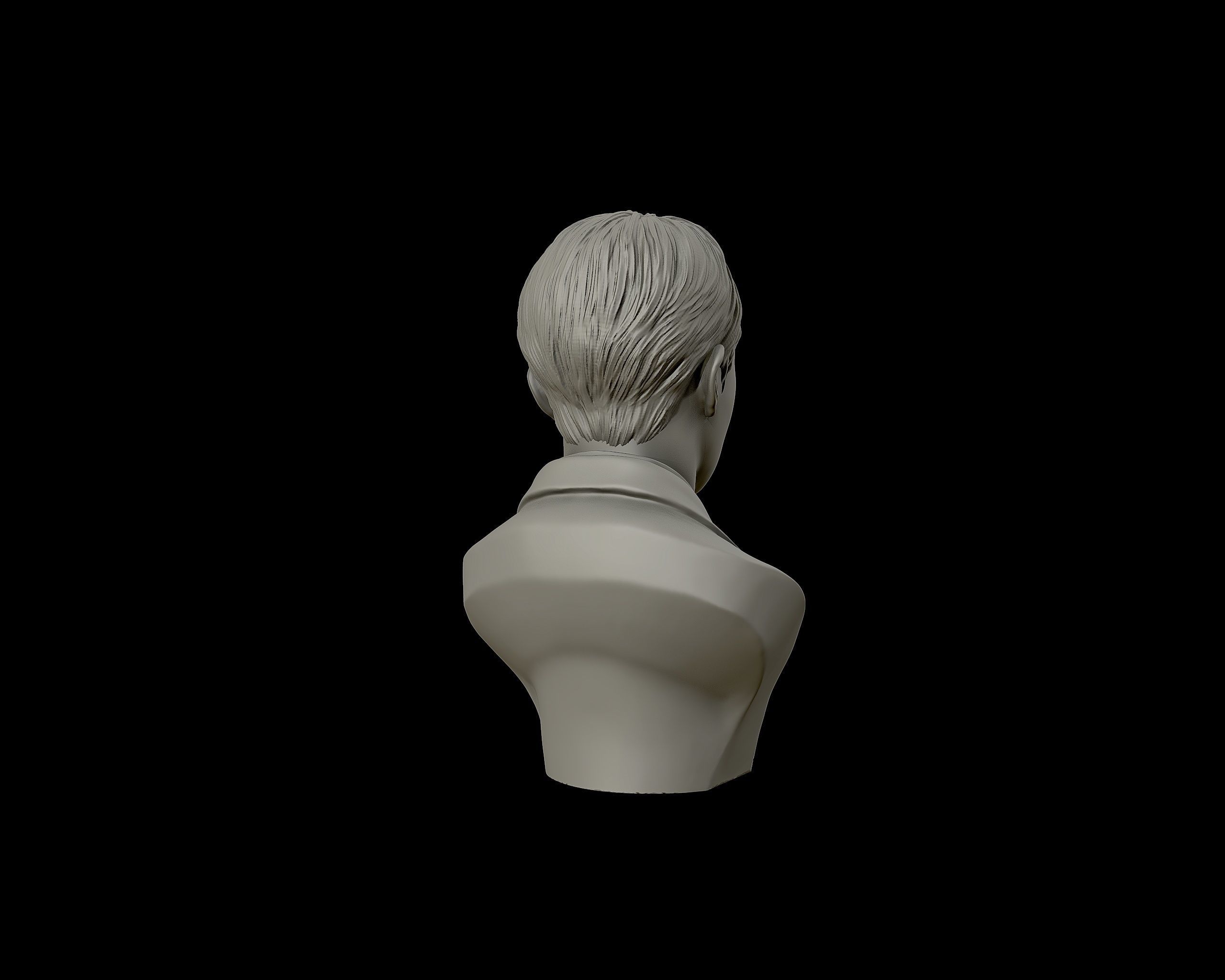 Jin bust 3D print model_23