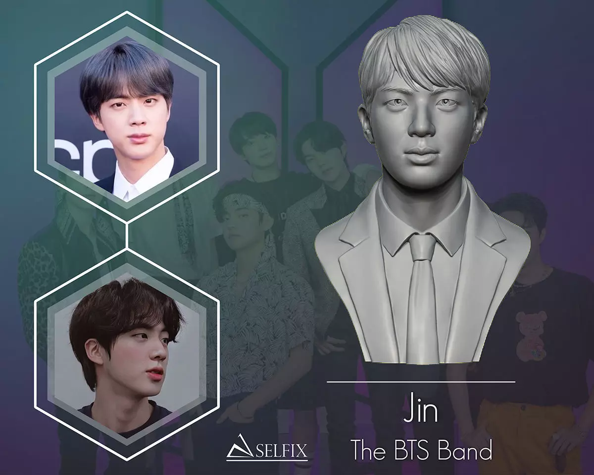 Jin bust 3D print model_0