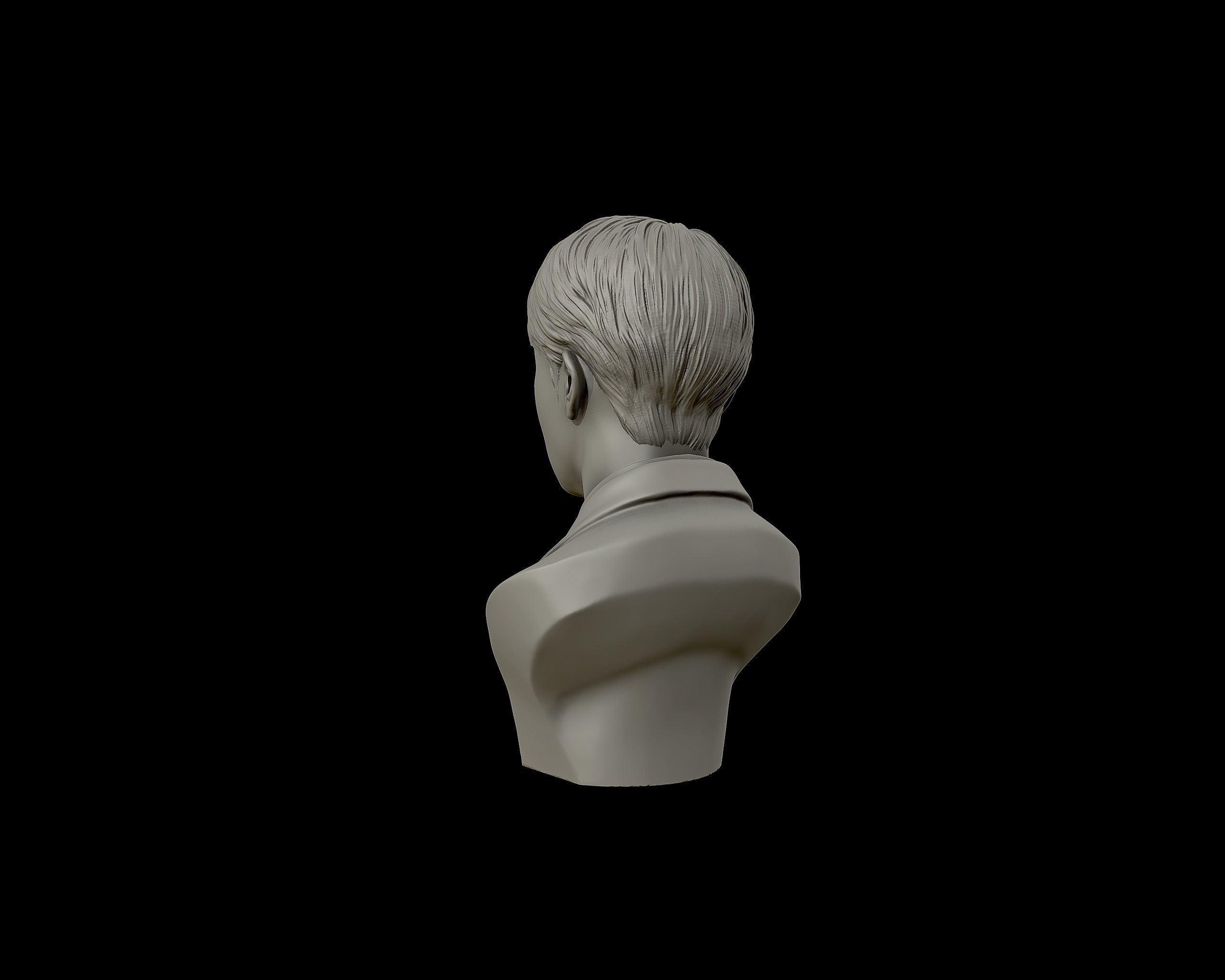 Jin bust 3D print model_22