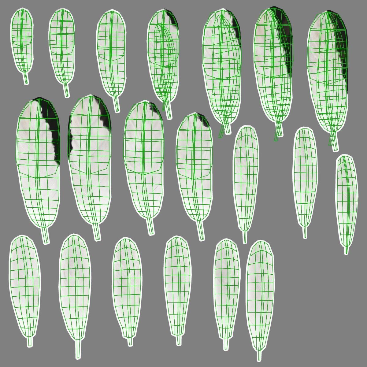 White Chicken Animated VFX Grace 3D model_46