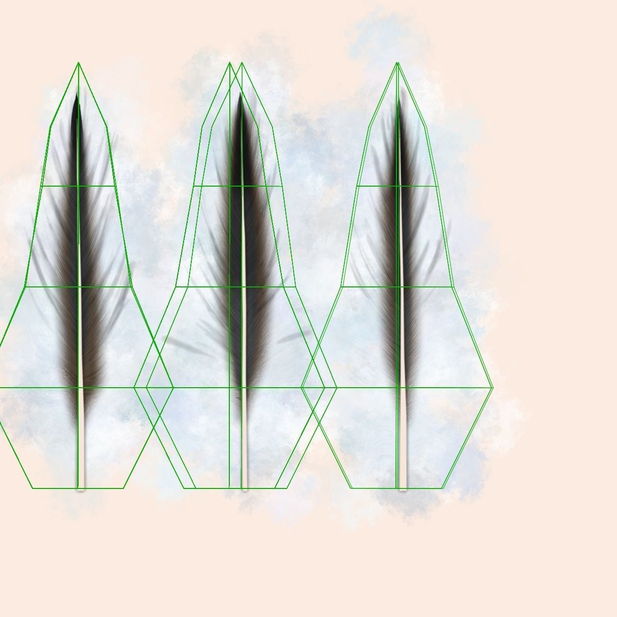 White Chicken Animated VFX Grace 3D model_38