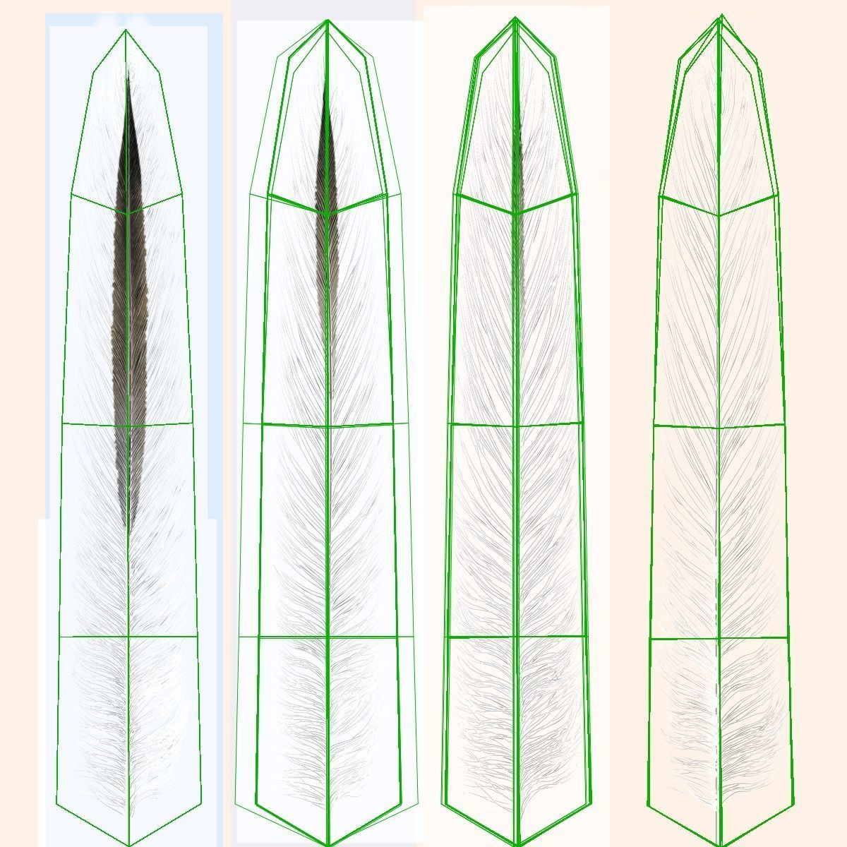 White Chicken Animated VFX Grace 3D model_44