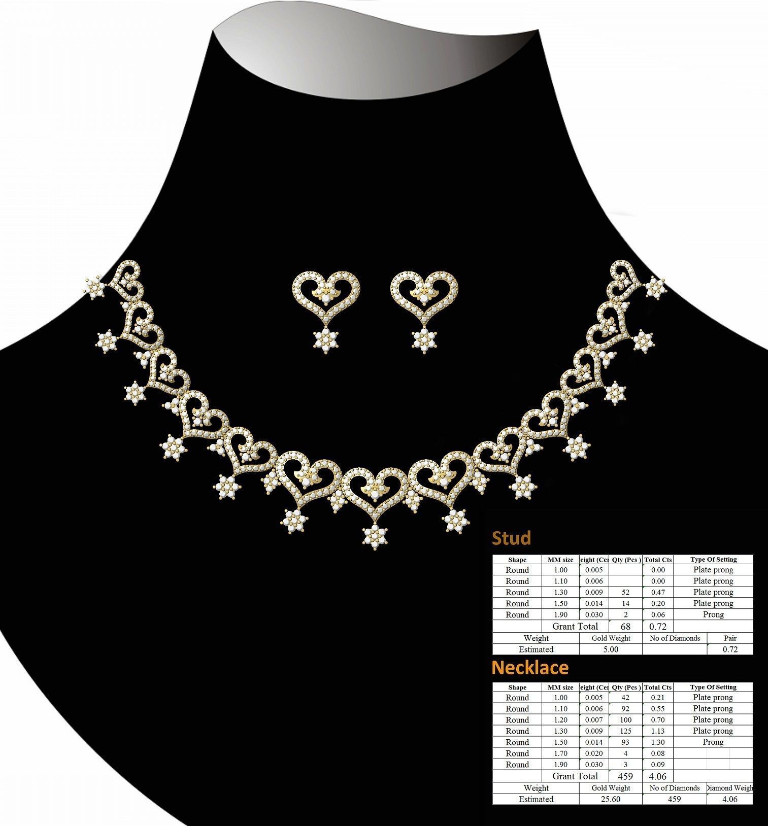 necklace bulk 50  STL files ready to print part 01 3D print model_36