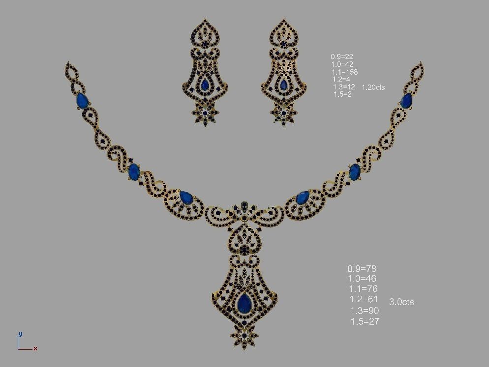 necklace bulk 50  STL files ready to print part 01 3D print model_19