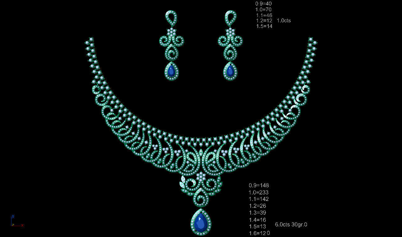 necklace bulk 50  STL files ready to print part 01 3D print model_22