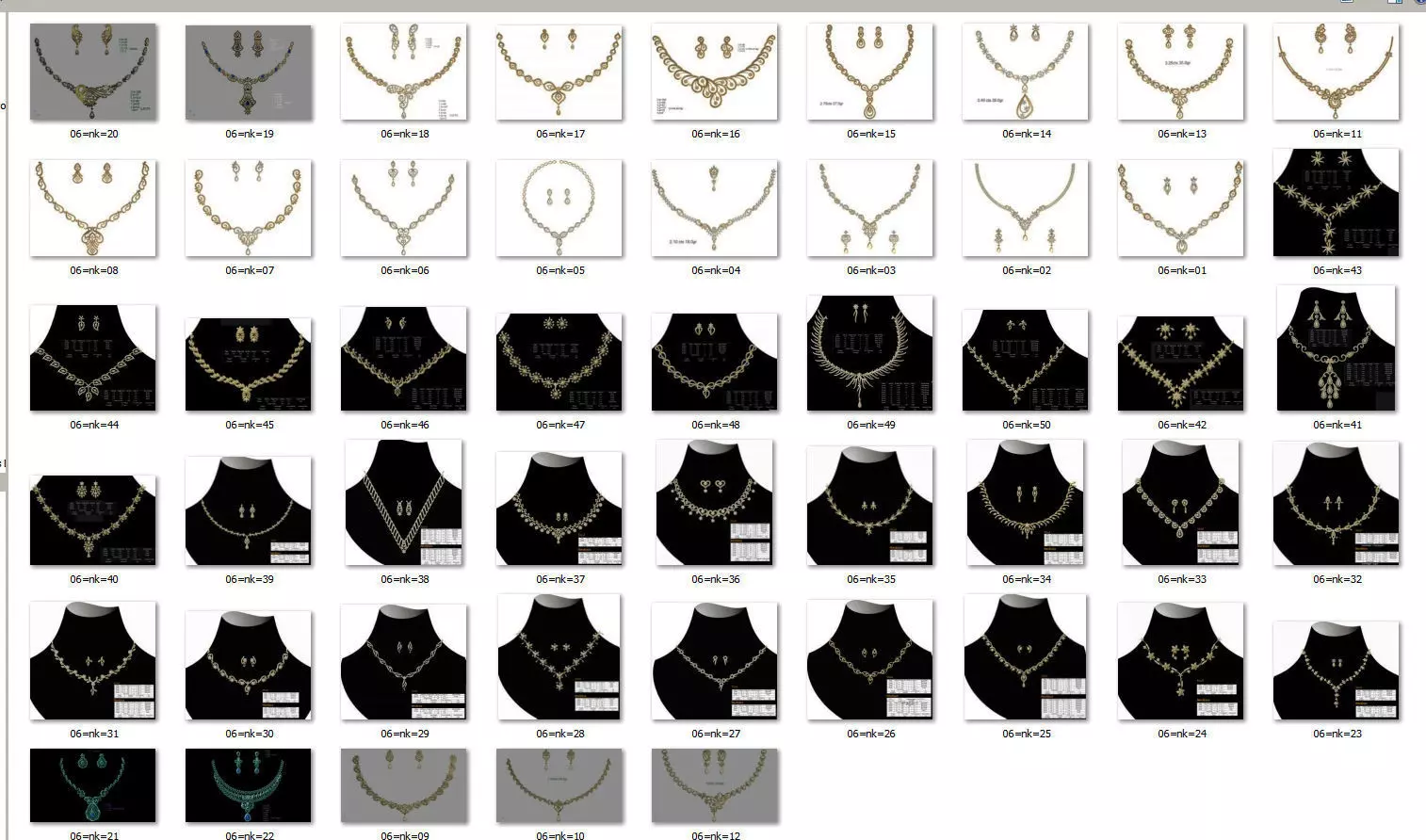 necklace bulk 50  STL files ready to print part 01 3D print model_0