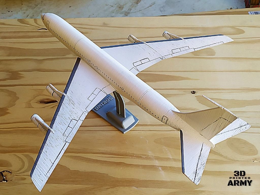 Boeing 707-320 - 3D printed scale model - STL files 3D print model_14