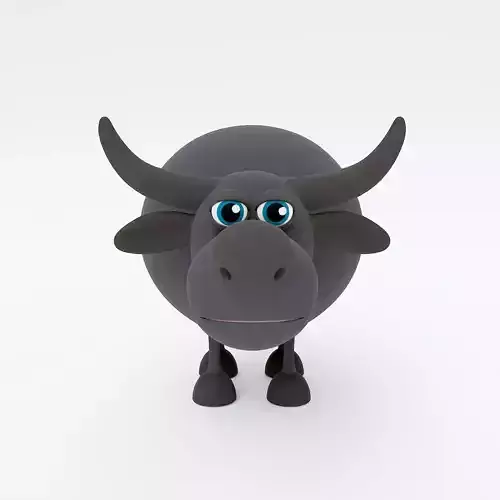Buffalo cartoon 3dmodel