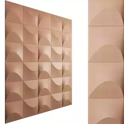 Abstracta Sahara Wall Panel Cork 3D model