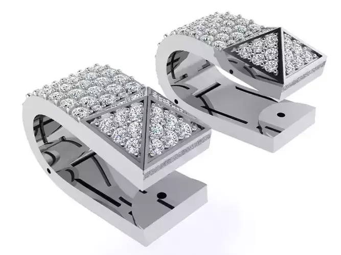 Drop Style Diamond Earring 3361 3D print model