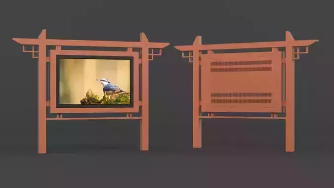 Electronic Kiosk 3D model