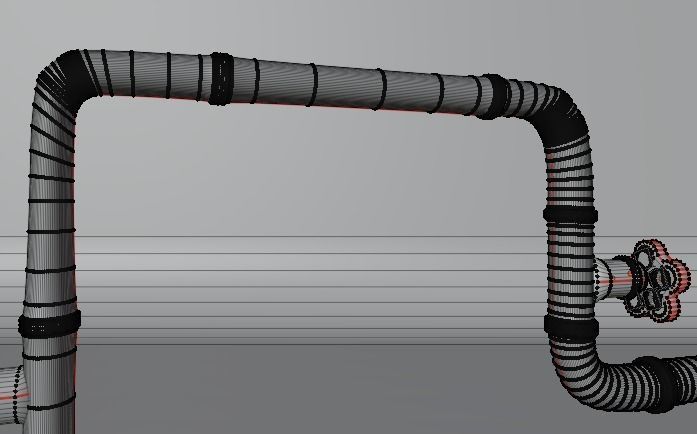 Pipeline high polygon model 3D model_44