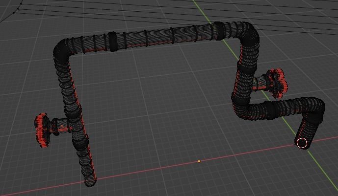 Pipeline high polygon model 3D model_50