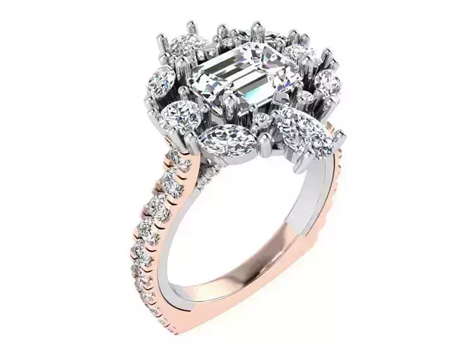 Solitaire Diamond Ring  3366 3D print  model