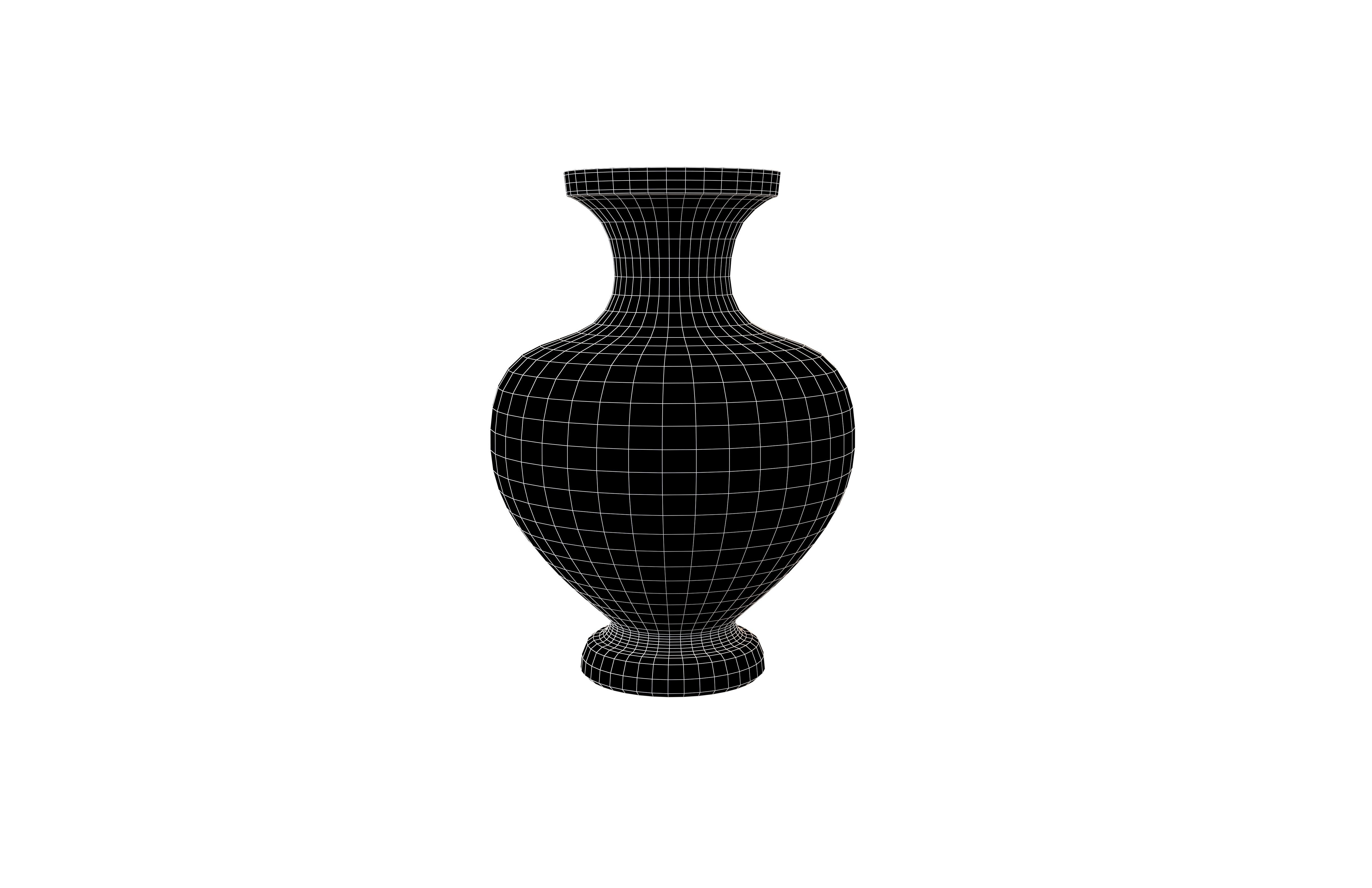 Roman Pottery v1 001 Low-poly 3D model_4
