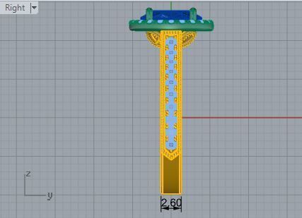 Oval blue stone diamond ring 3367 3D print model 3D print model_6