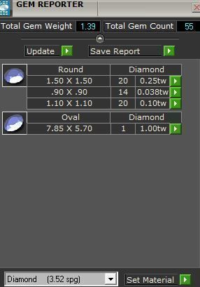 Oval blue stone diamond ring 3367 3D print model 3D print model_8