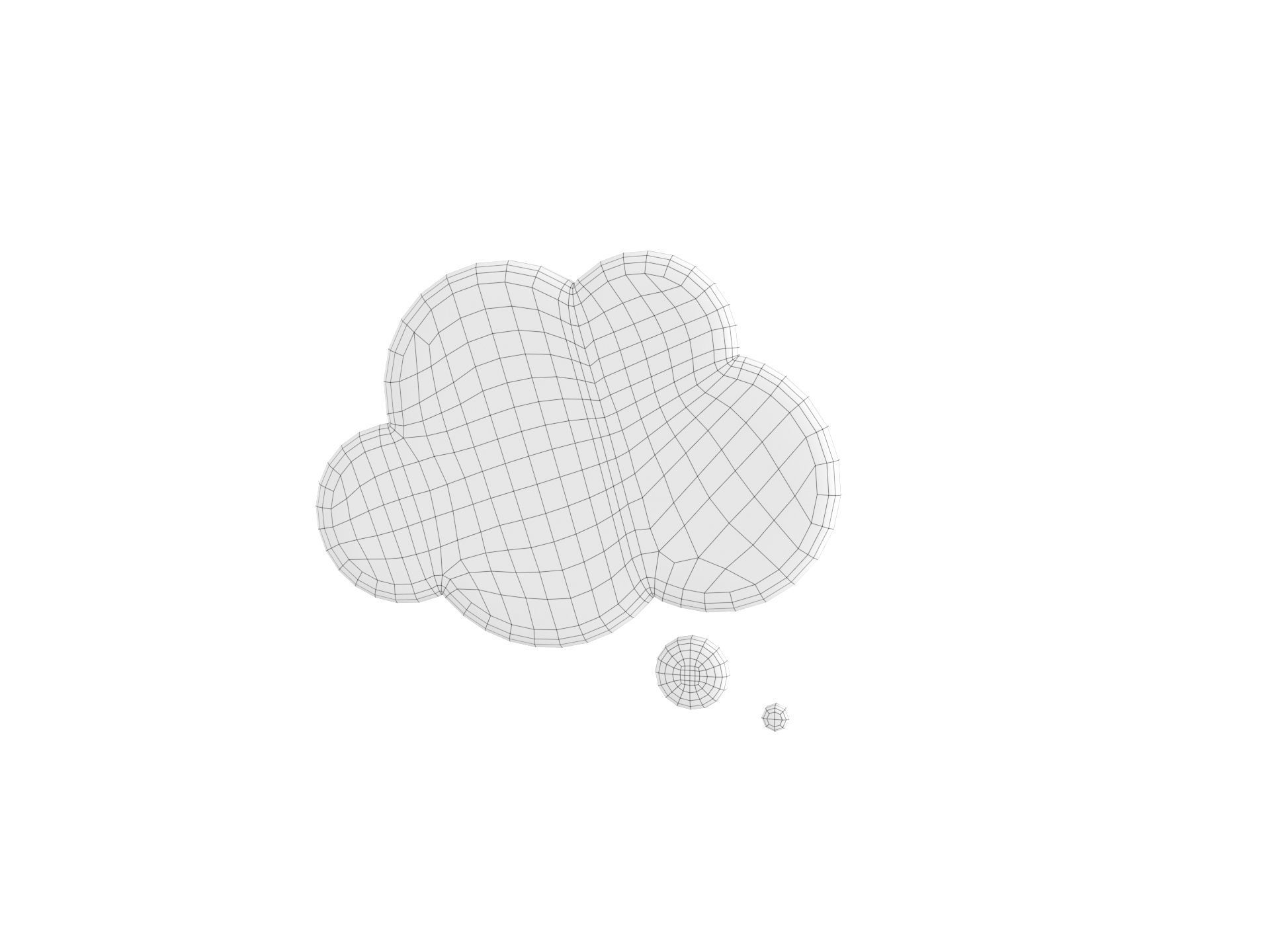 Symbol012 Think Bubble 3D model_26