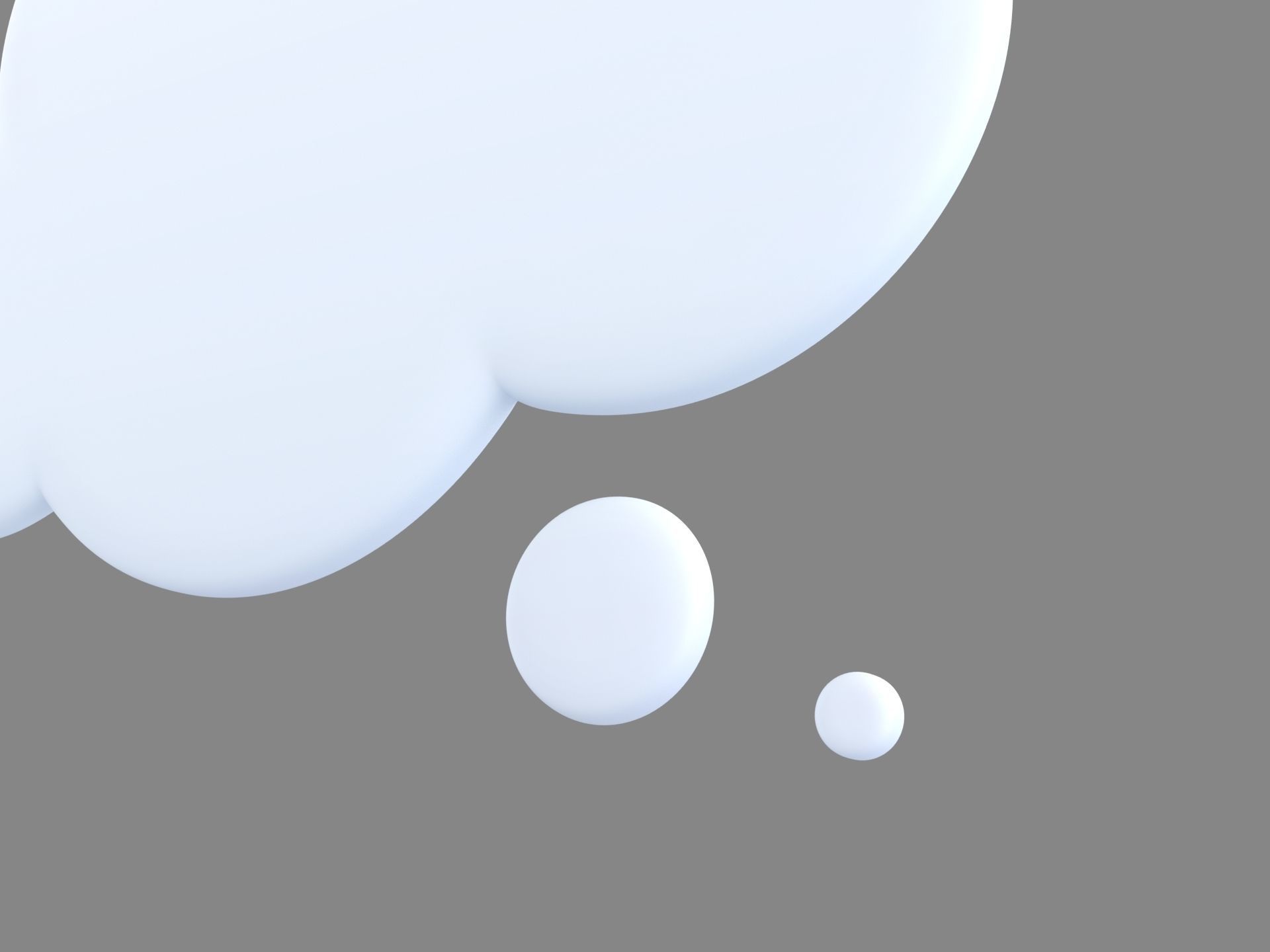 Symbol012 Think Bubble 3D model_8