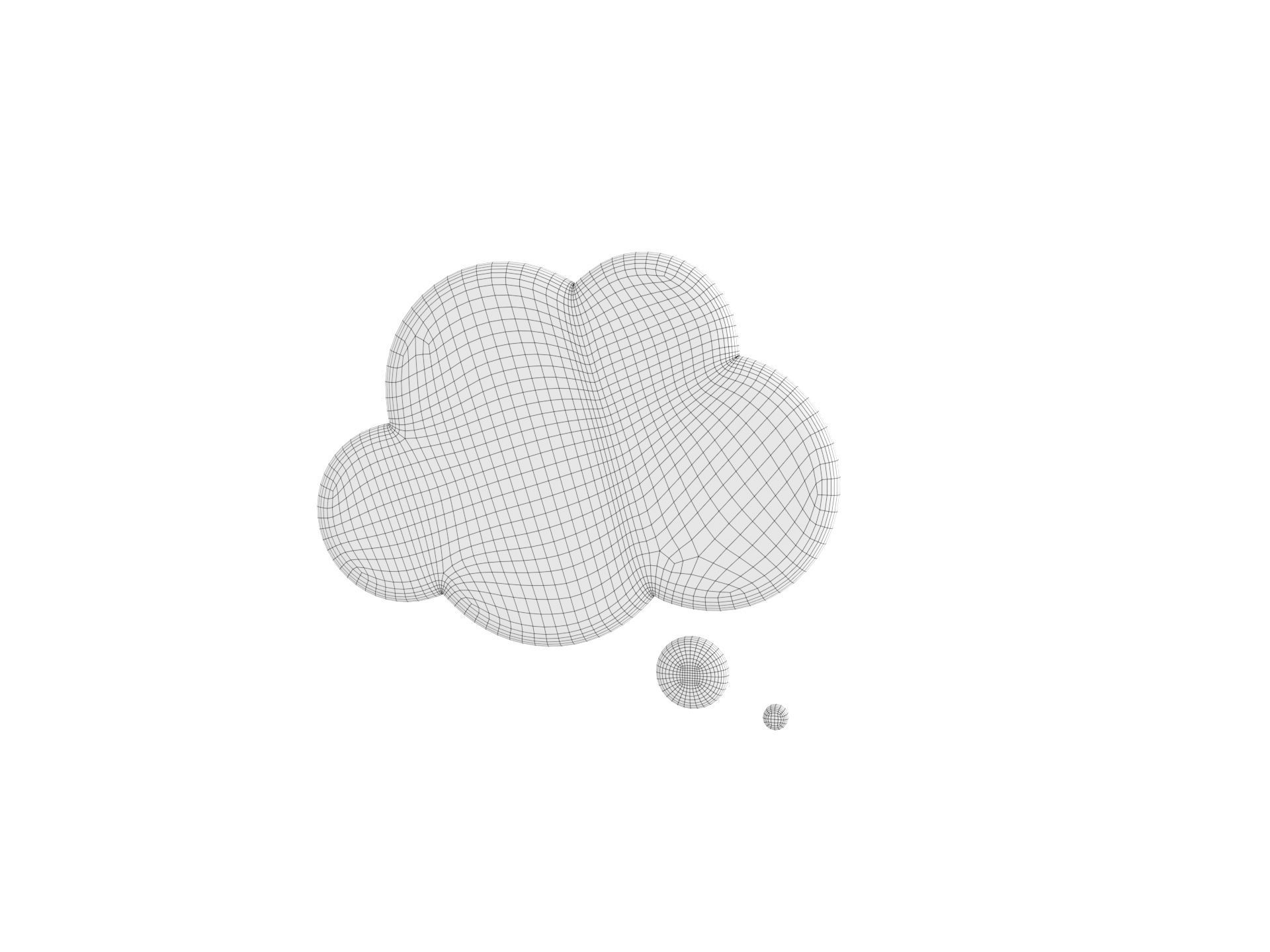 Symbol012 Think Bubble 3D model_27