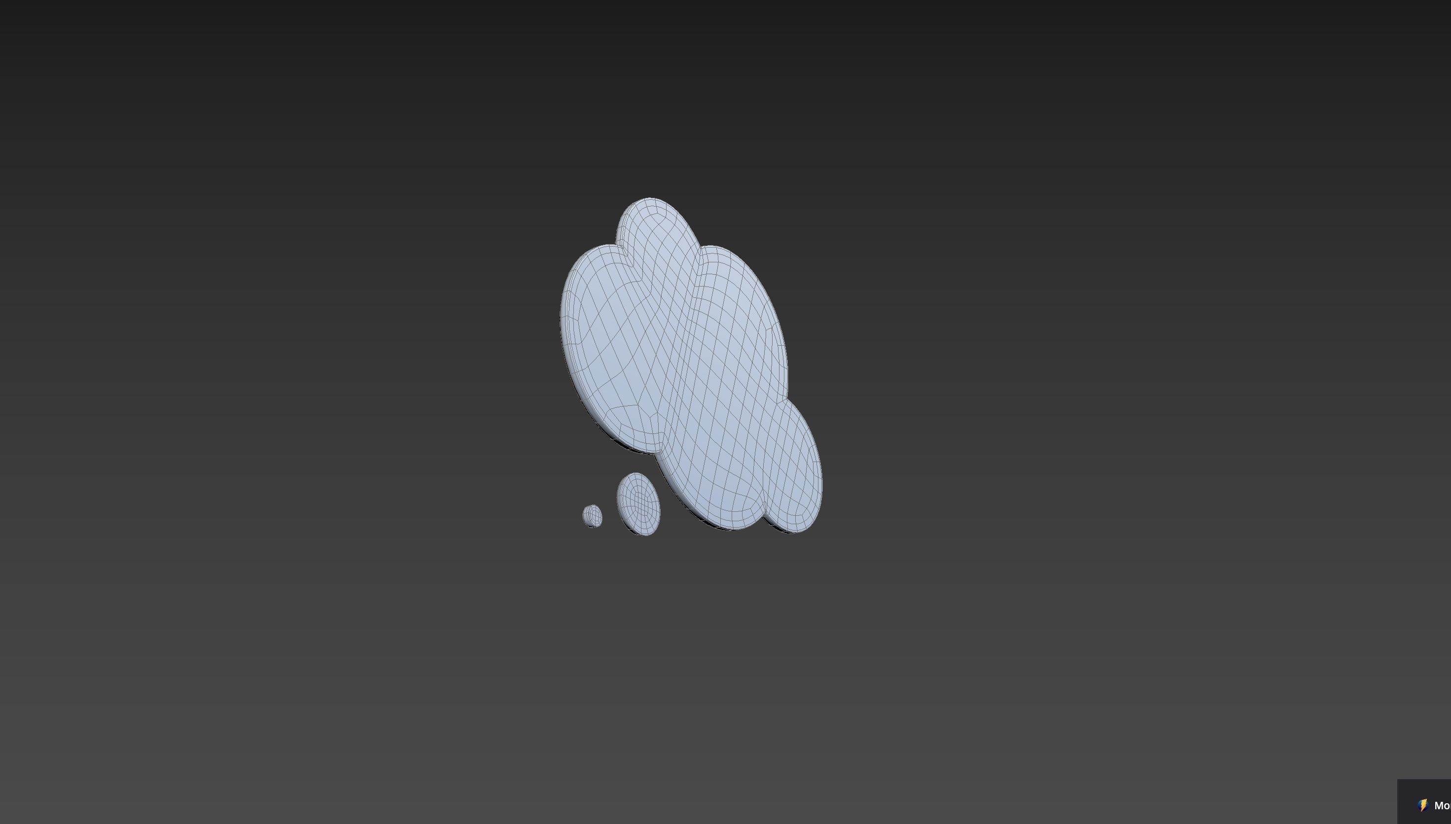 Symbol012 Think Bubble 3D model_12