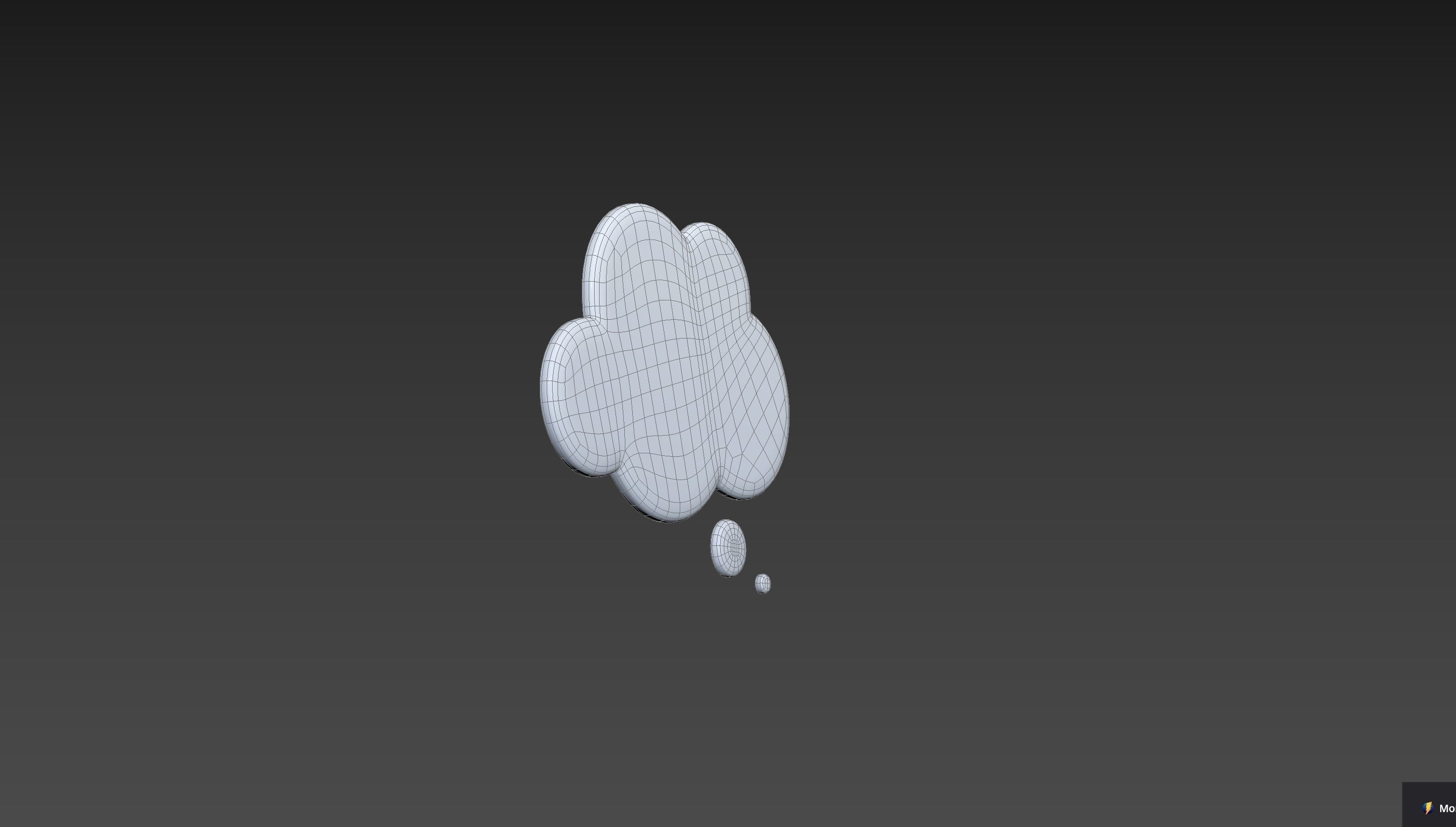 Symbol012 Think Bubble 3D model_20