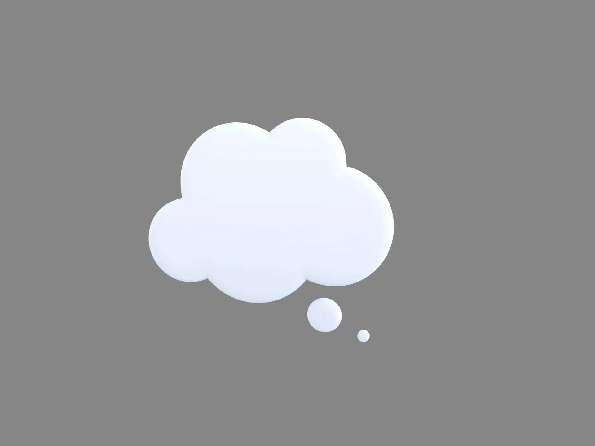 Symbol012 Think Bubble 3D model_0