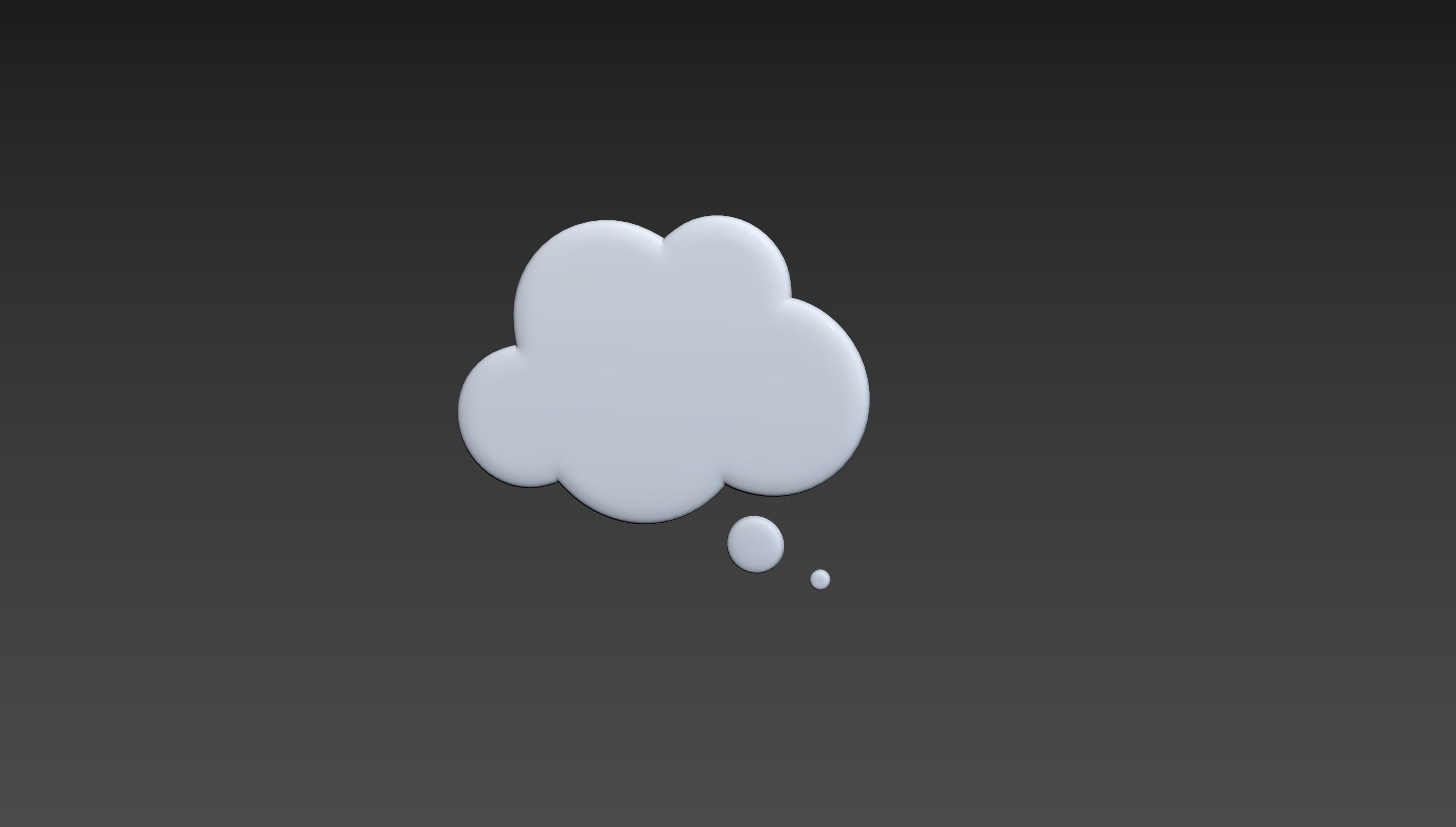 Symbol012 Think Bubble 3D model_25