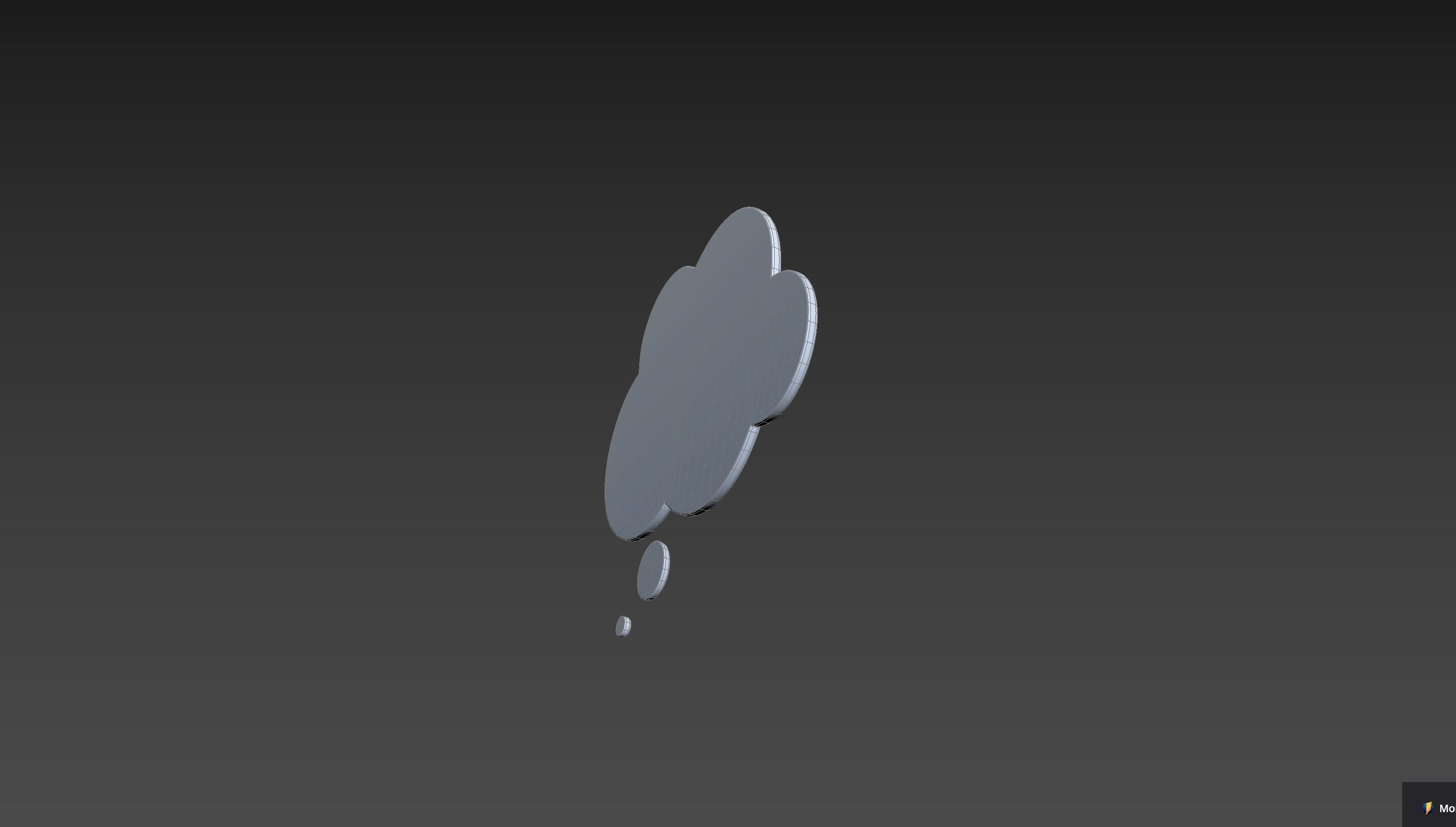 Symbol012 Think Bubble 3D model_24