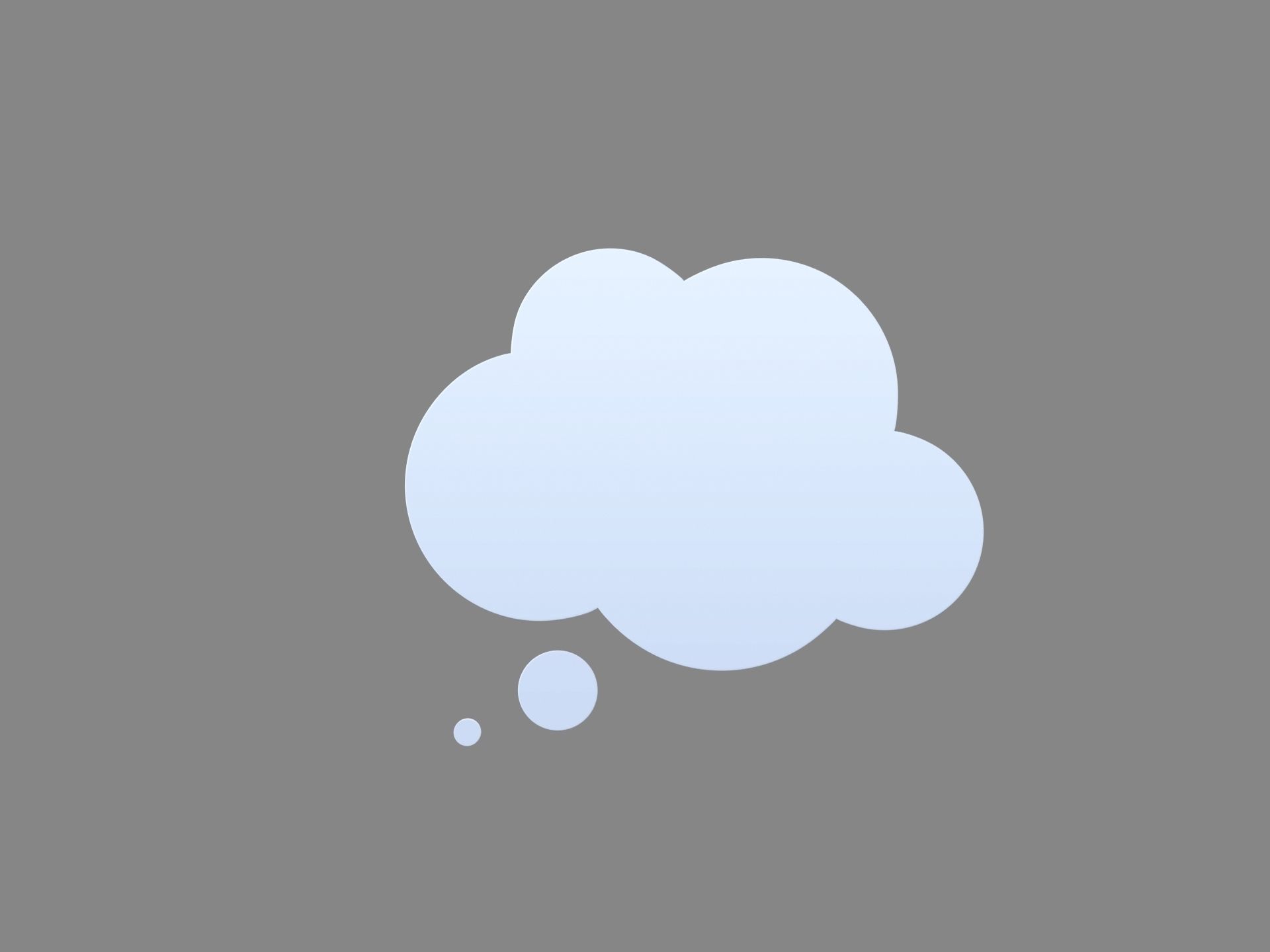 Symbol012 Think Bubble 3D model_5