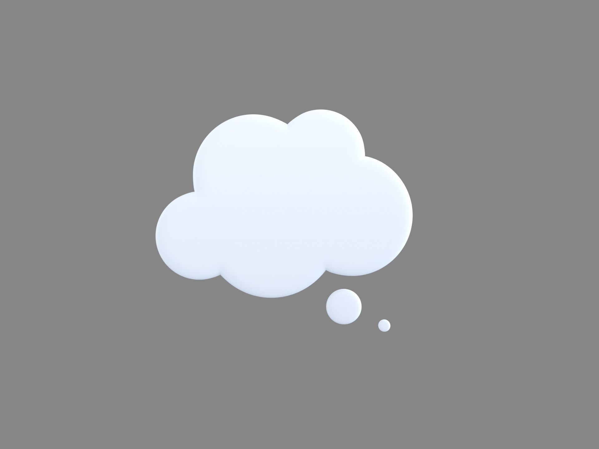 Symbol012 Think Bubble 3D model_1