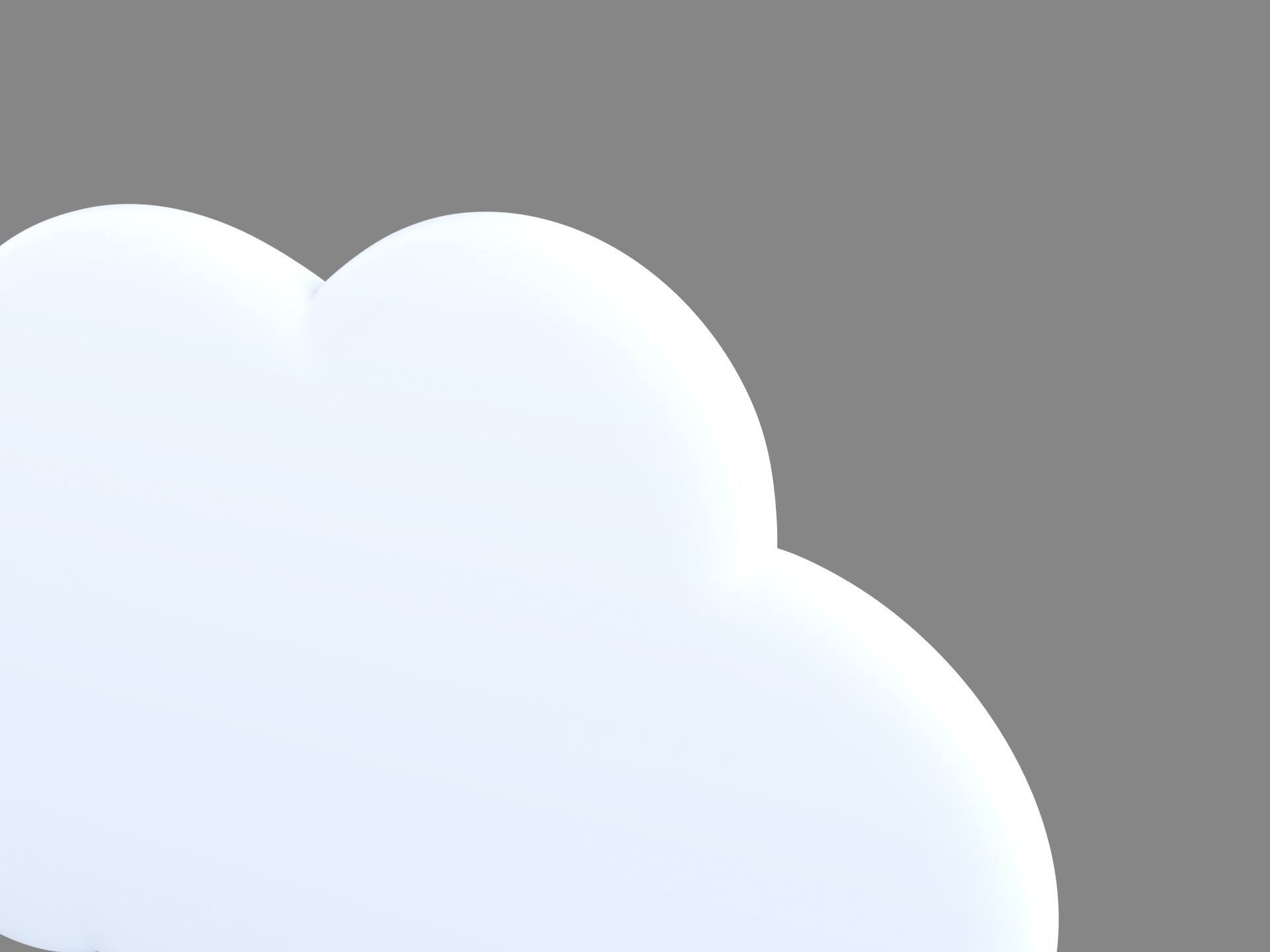 Symbol012 Think Bubble 3D model_9