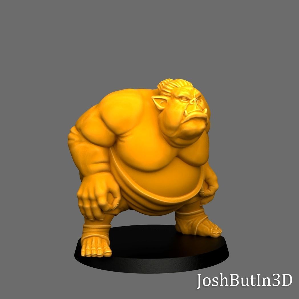 Orc Grapplaz 4 - Set of 5 3D print model_4