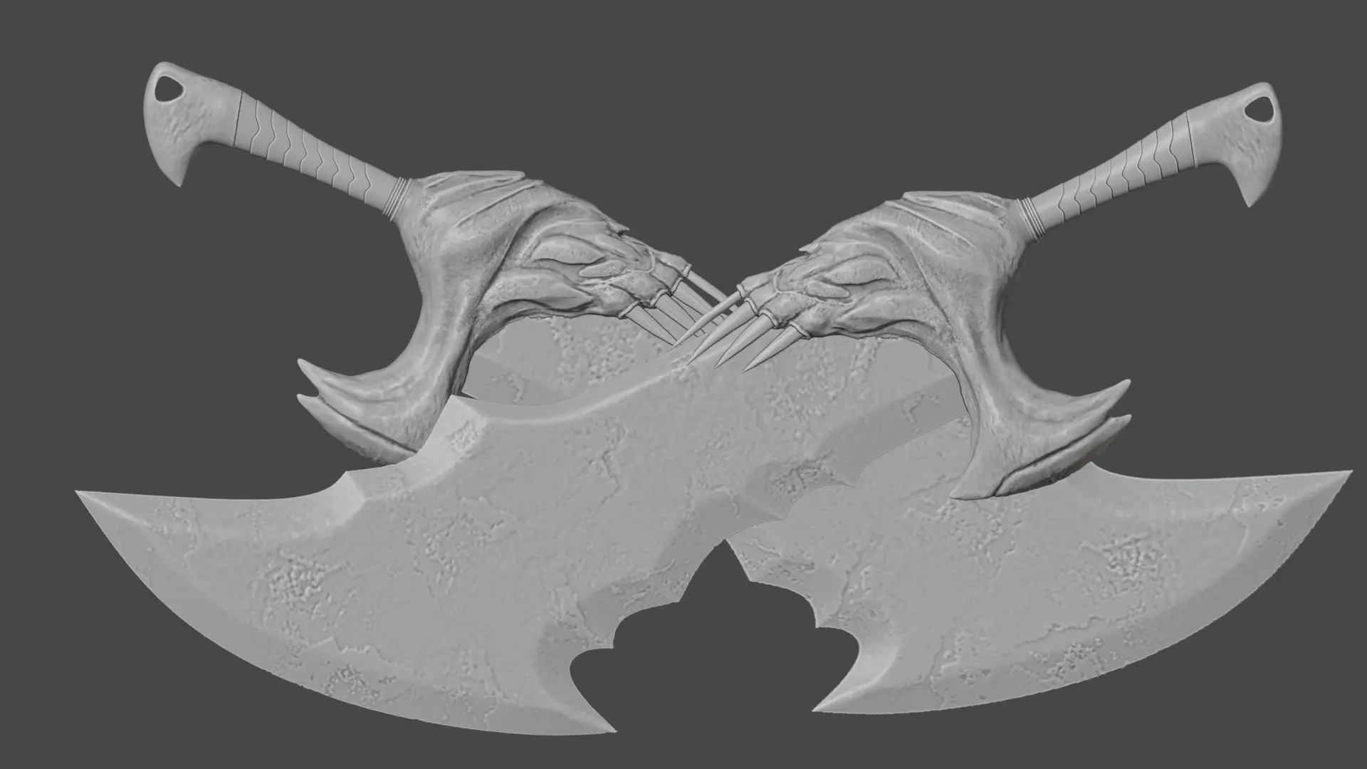 CHAOS BLADES PRINTABLE MODEL 3D print model_0