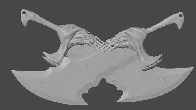CHAOS BLADES PRINTABLE MODEL 3D print model