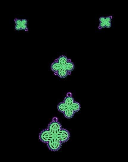 Pendant lily of valley 3D print model_3