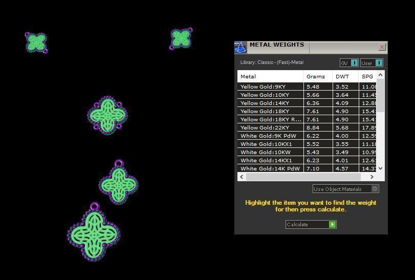 Pendant lily of valley 3D print model_4