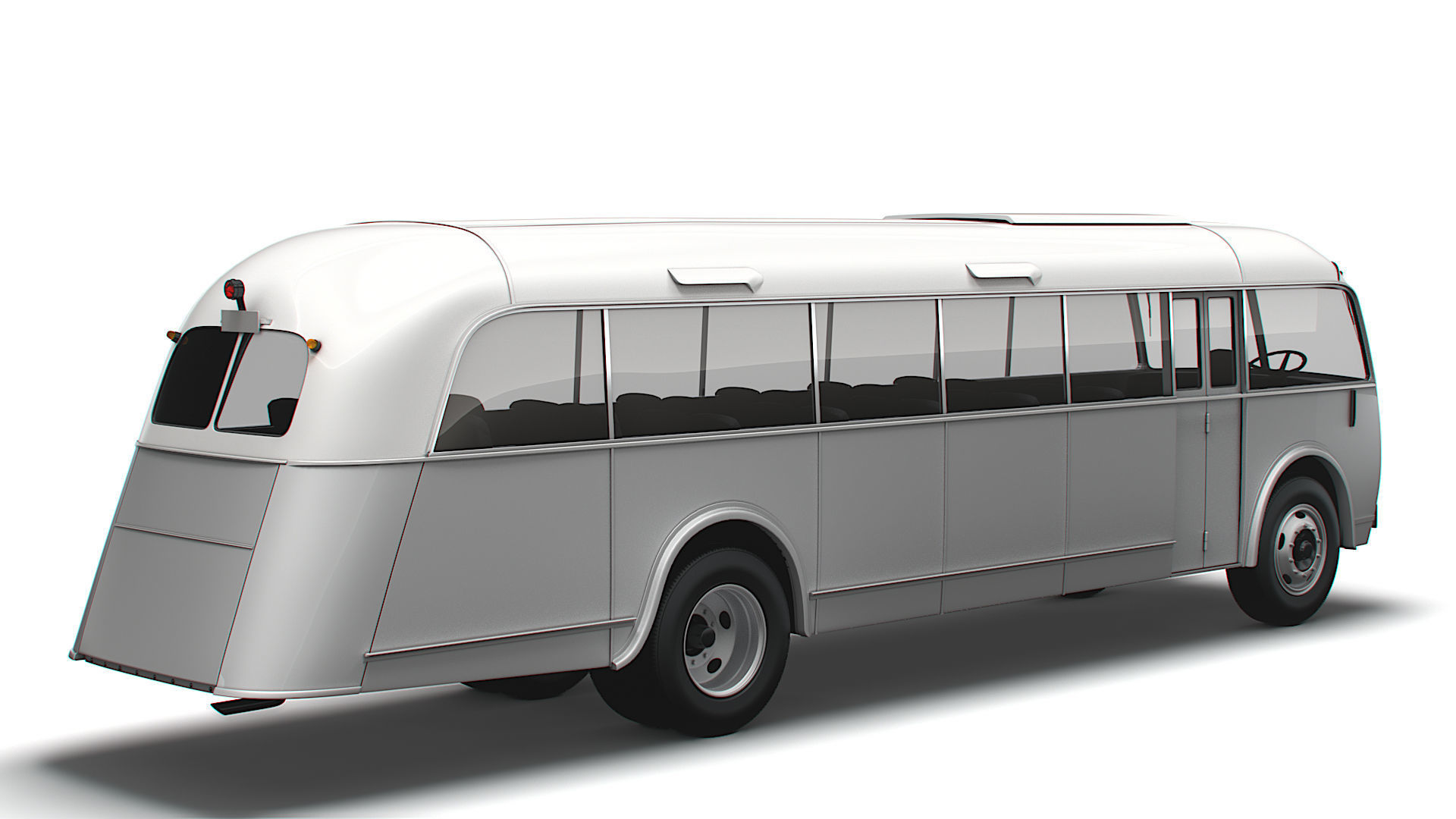 Generic Old Bus 3D model_2