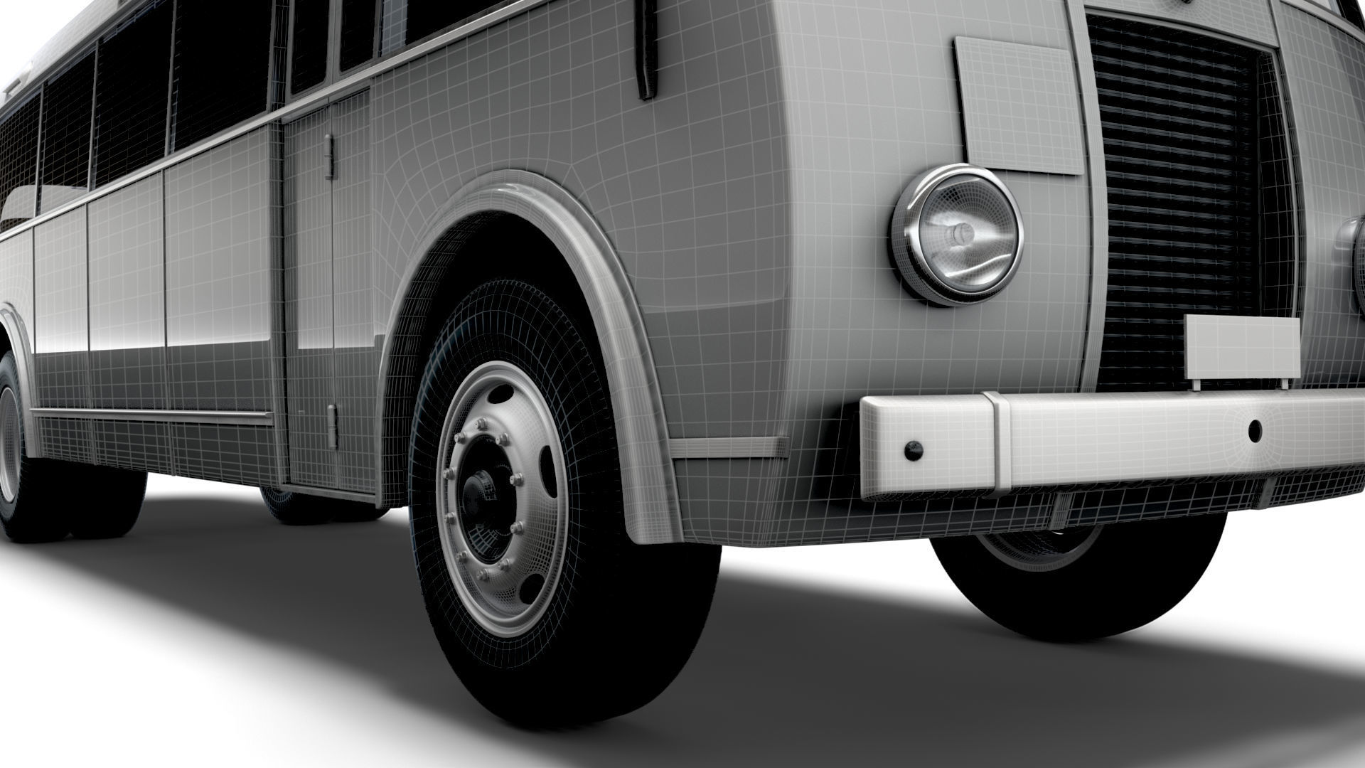Generic Old Bus 3D model_17