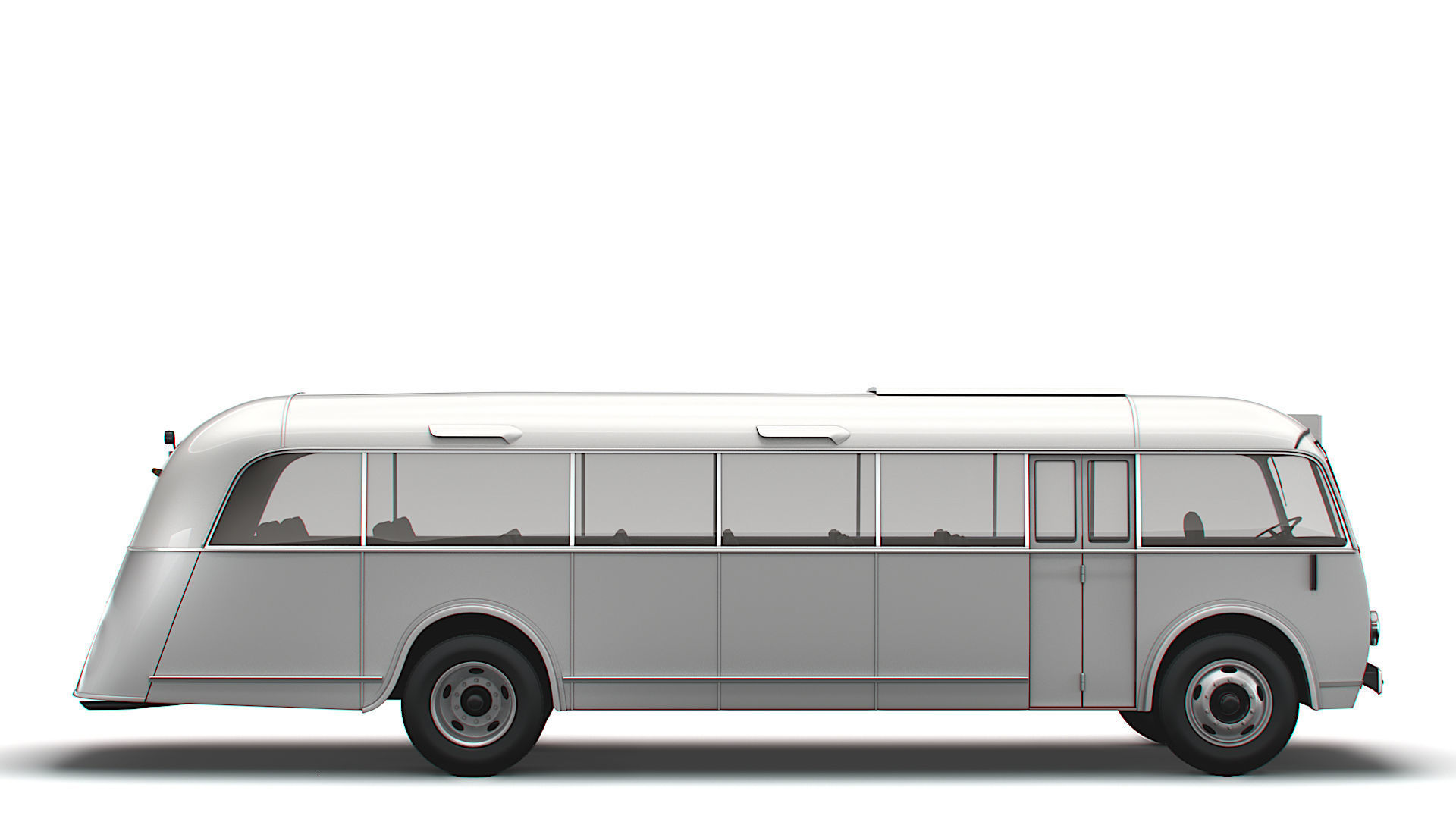 Generic Old Bus 3D model_1