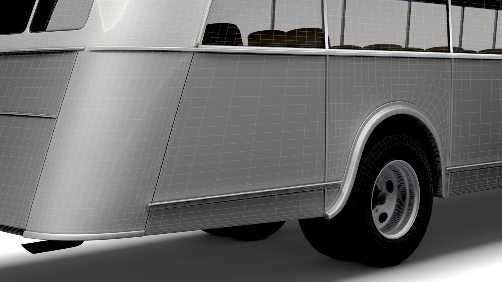 Generic Old Bus 3D model_23