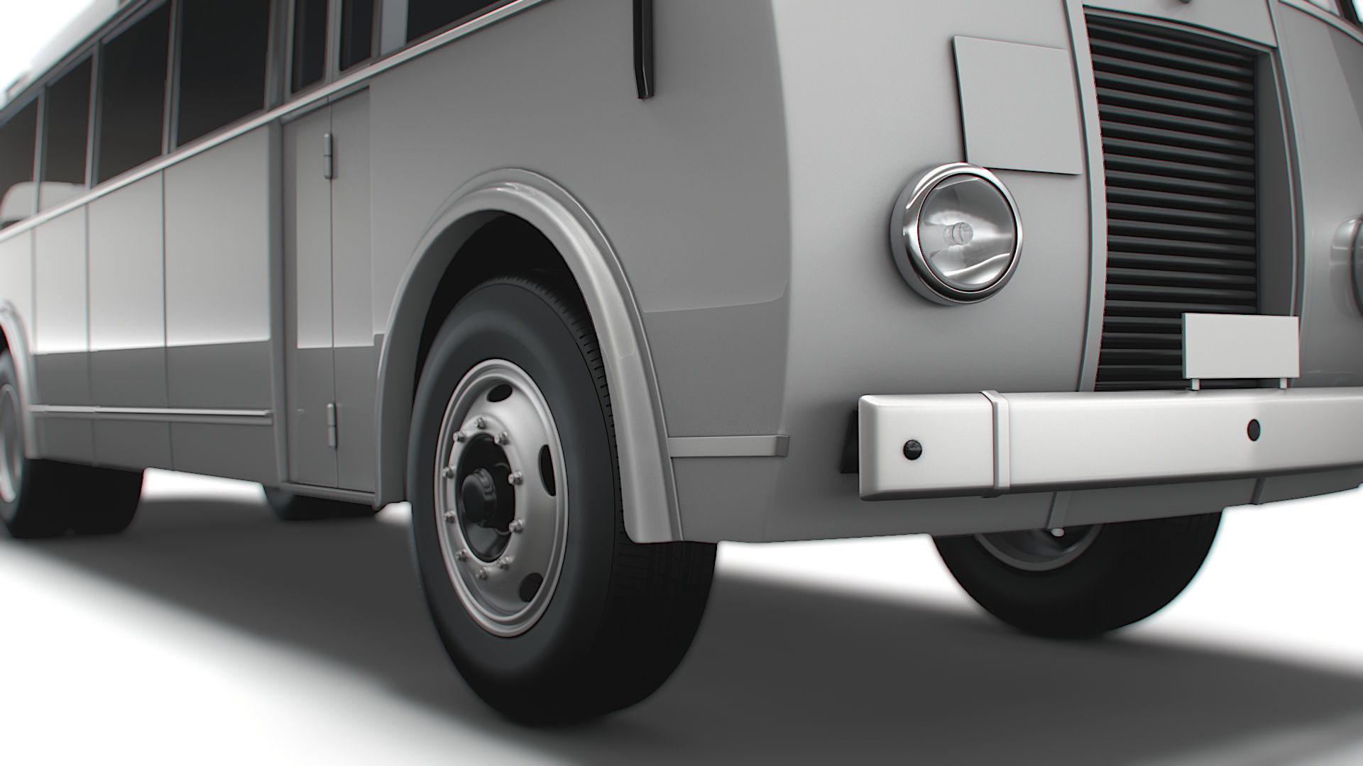 Generic Old Bus 3D model_5