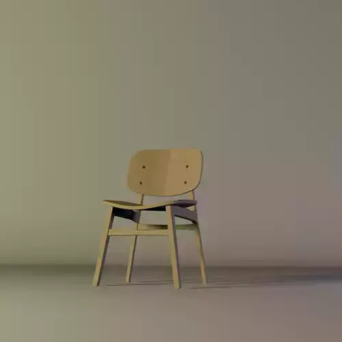 Chair low-polly model 