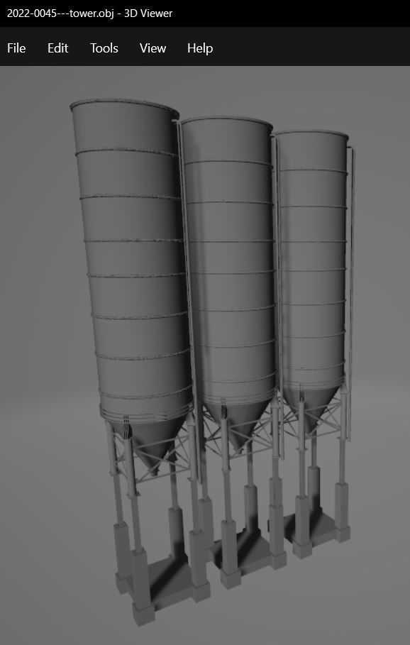 Industrial silo 3D model_8