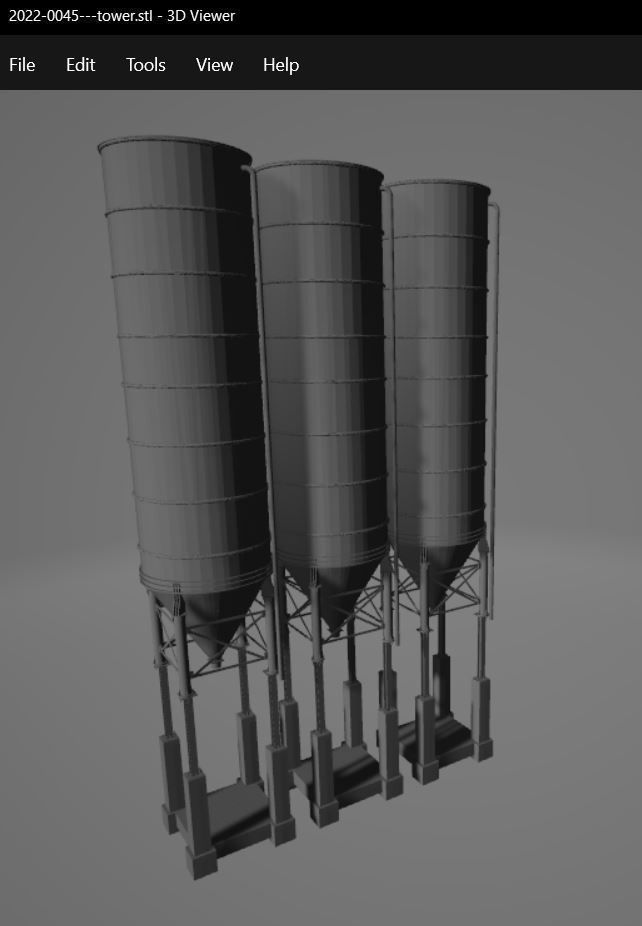 Industrial silo 3D model_9