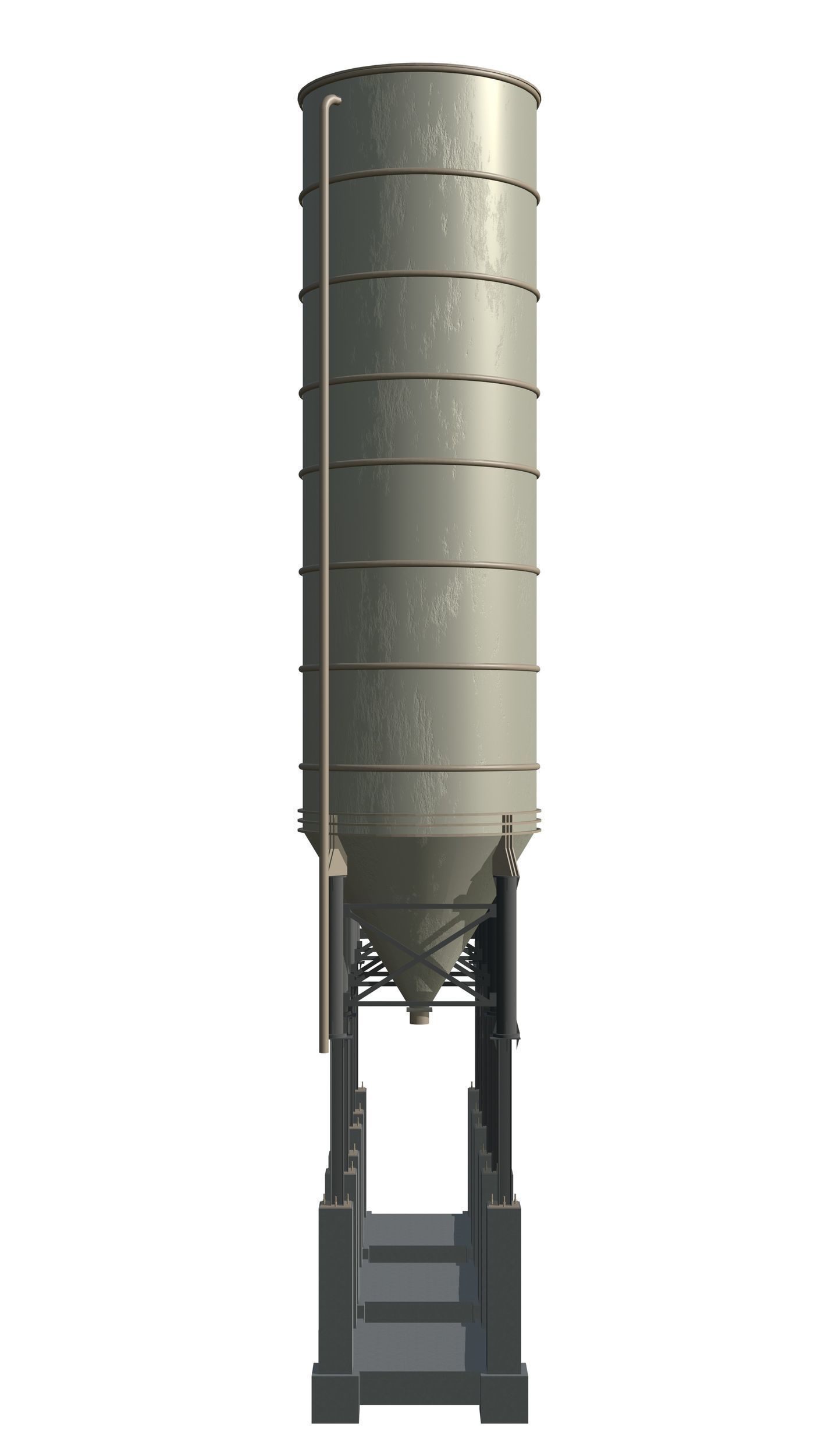 Industrial silo 3D model_3