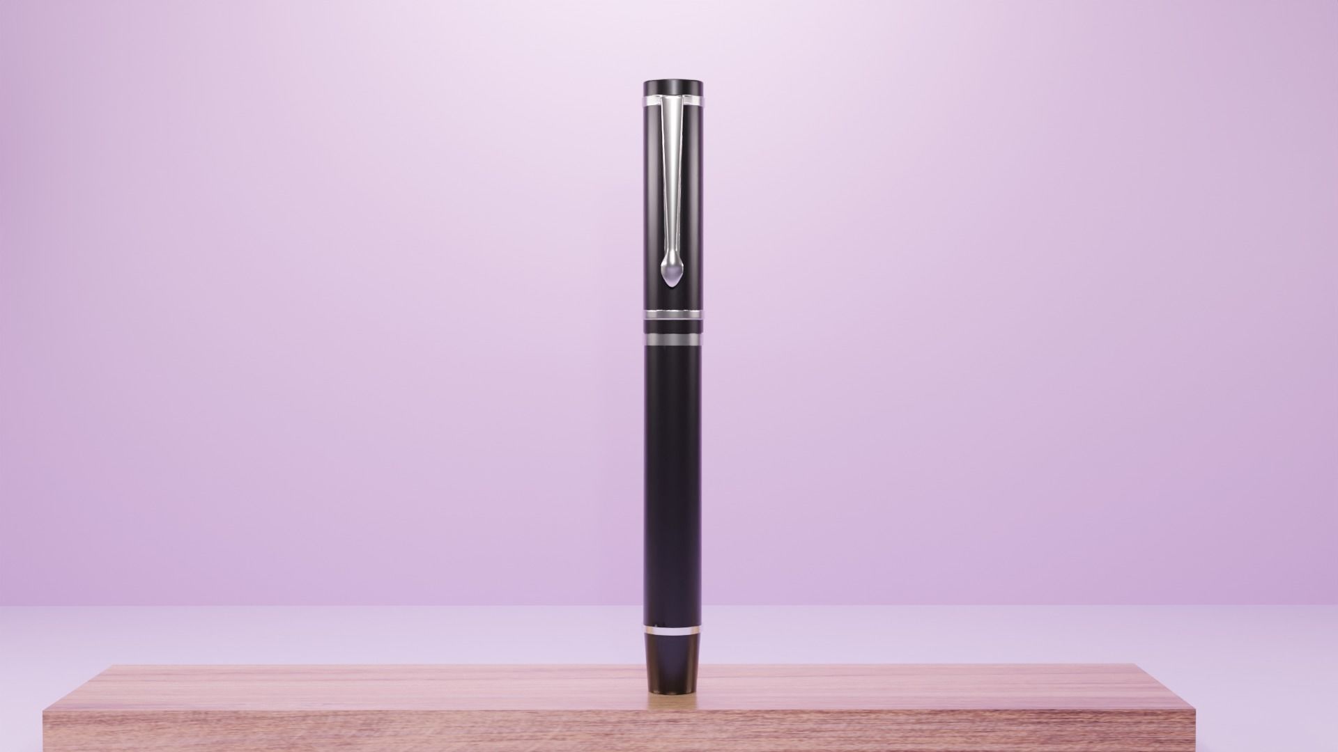 Fountain Pen Low-Poly 3D Model Low-poly 3D model_4