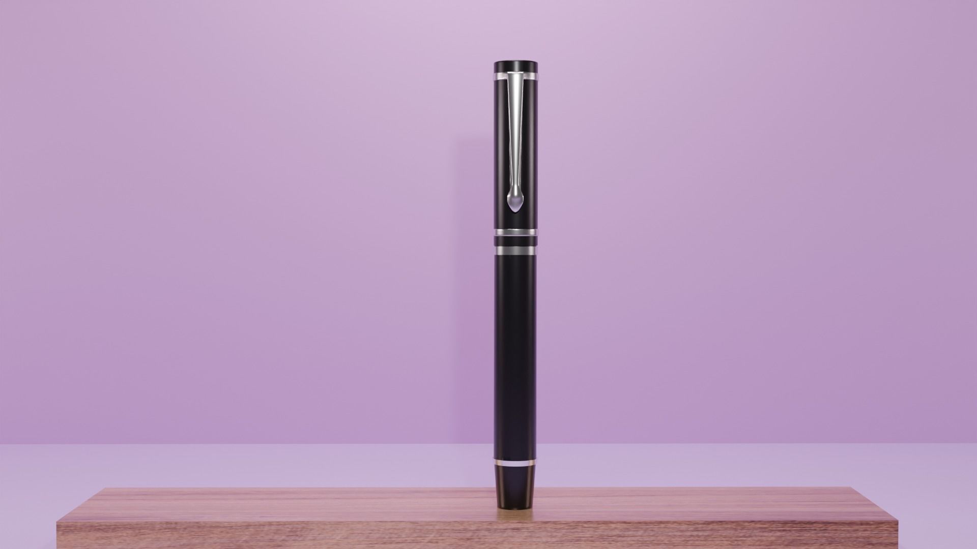 Fountain Pen Low-Poly 3D Model Low-poly 3D model_5