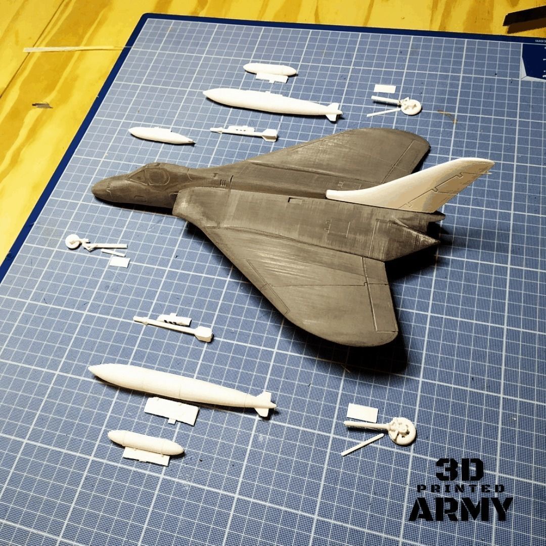 DOUGLAS F4D SKYRAY- 3D printed scale model - STL files 3D print model_7