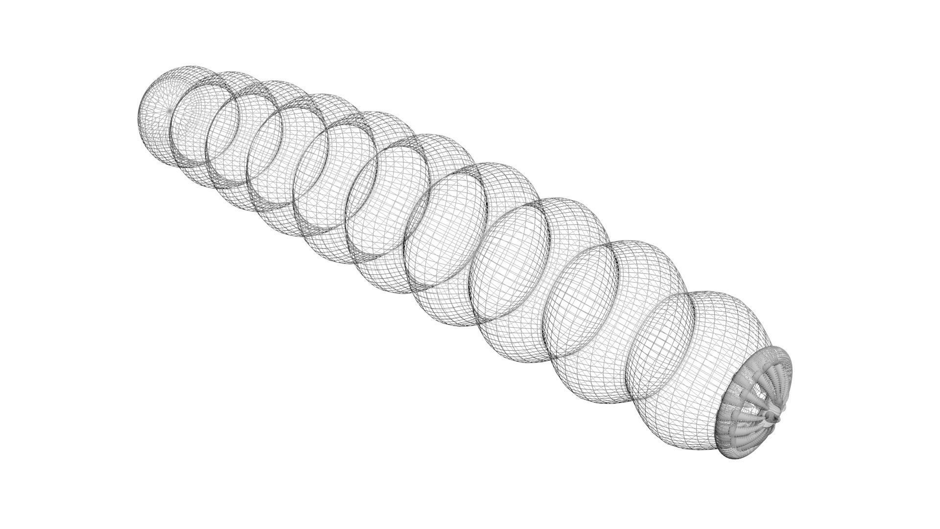 Worms Set 3D model_10